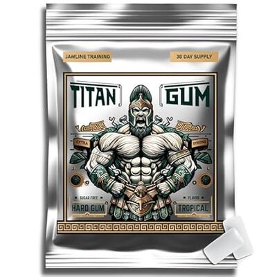Titan Gum: Ultra Tough Hard Chewing Gum for Jawline Train