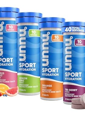 Nuun Sport: Electrolyte-Rich Sports Drink Tablets， Citrus