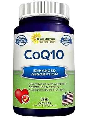 CoQ10 (400mg Max Strength， 200 Capsules) - High Absorptio