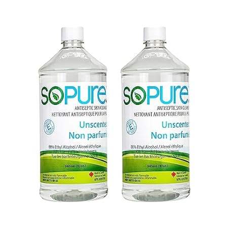 2X945mL Liquid Unscented Hand Sanitizer Refill Bottles (w