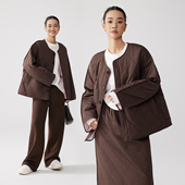 正反两穿色 松弛感秋冬新款 菱格绗缝棉服外套 ZzZHANG 半裙套装