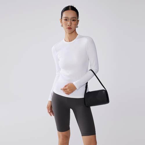 Zzzhang长袖修身圆领T恤打底衫