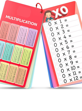 Dry Erase Multiplication Math Flash Cards Math 0-12数字卡