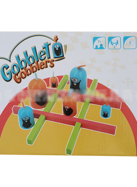 plastic Gobblet Gobblers Fun Strategy Board Game Blue Orange