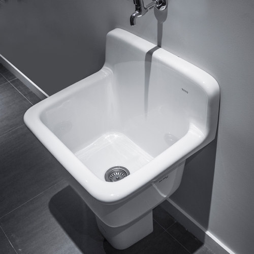 TOTO洁具卫浴拖把池SKW322B/SKW322FB白色落地