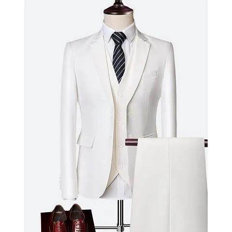 三件套男士帅气修身型西装套装结婚礼服韩版新郎商务职业正装