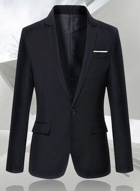 韩版春秋修身男士小西装英伦青年薄款上衣西服休闲男装外套单西潮