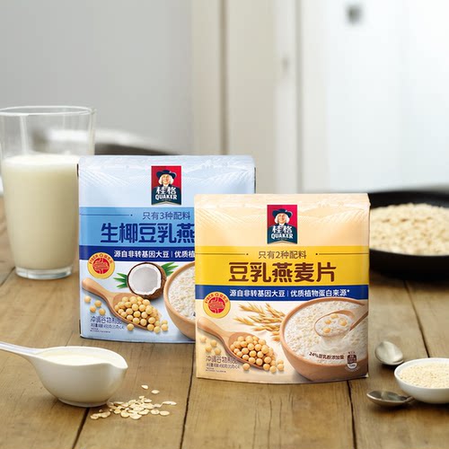桂格生椰豆乳燕麦片速溶代餐饱腹
