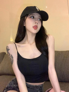 冰丝吊带背心女夏季内搭抹胸内衣美背带胸垫一体外穿文胸上衣打底