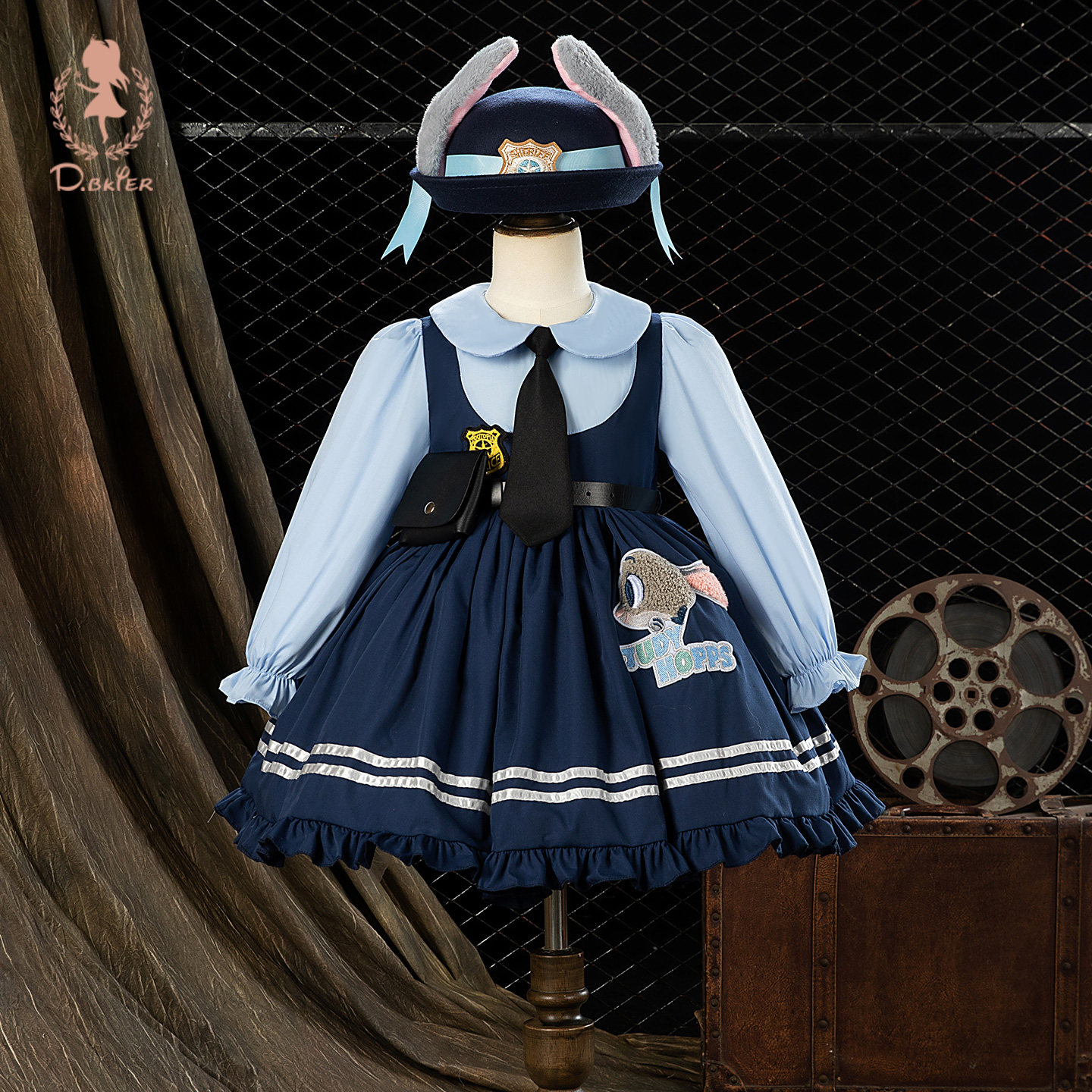 Hi!Fish兔子警官公主裙女童