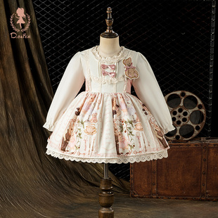 Hi！Fish女童洛丽塔公主裙欧式高级感Lolita小女孩生日礼服裙子春