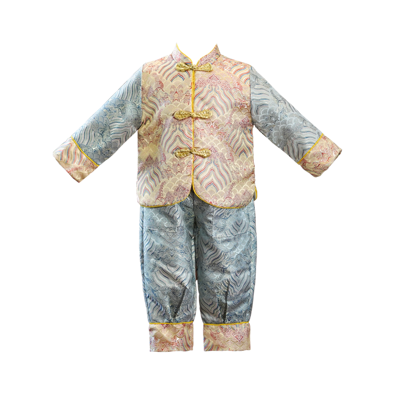 男宝宝加绒拜年服唐装周岁礼服