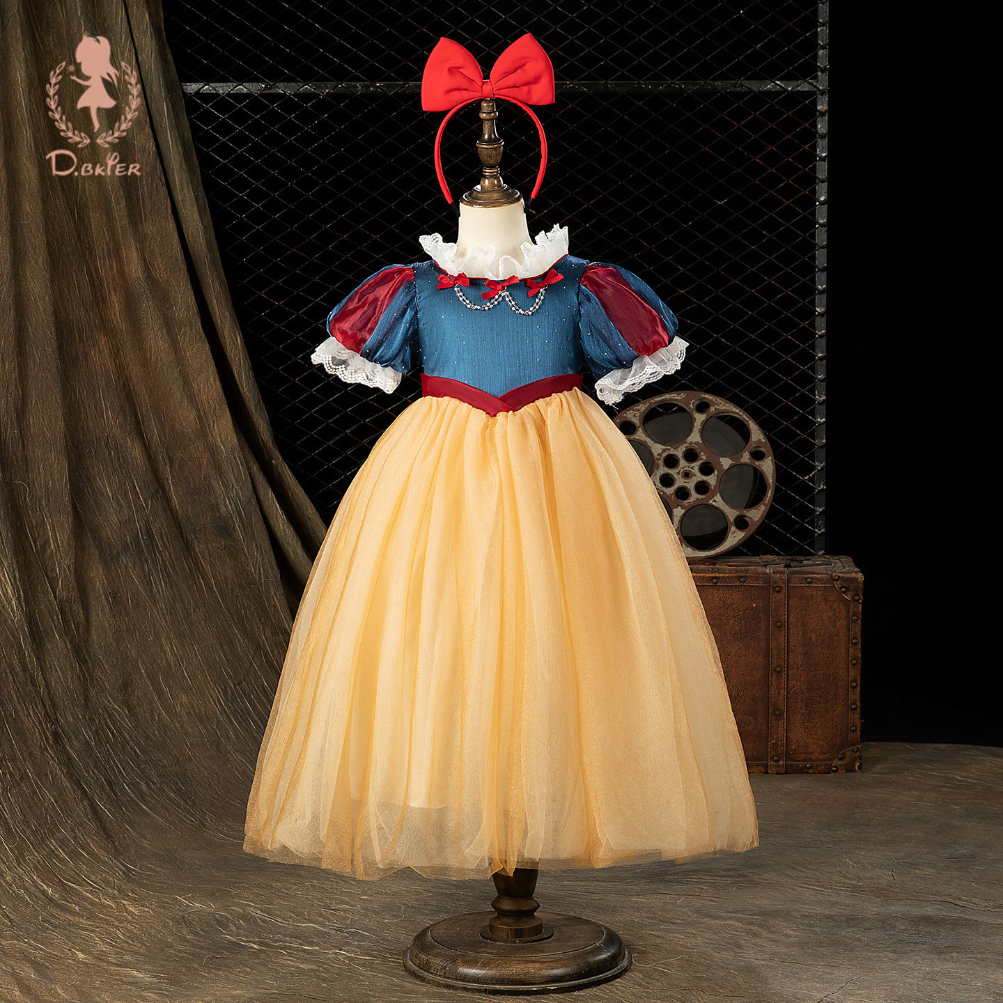Hi！Fish白雪公主裙女童2026夏季新款儿童高端礼服洋气生日连衣裙