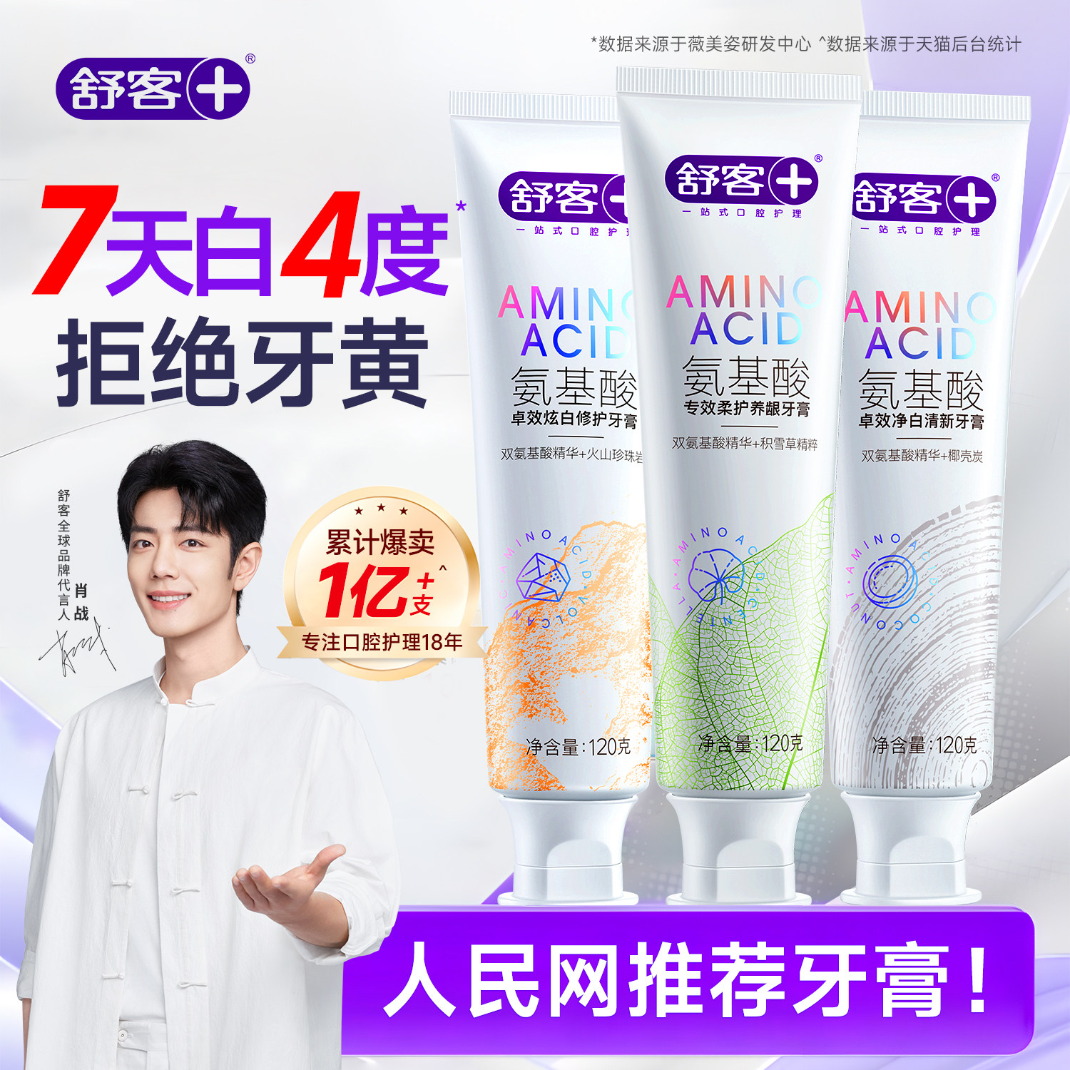 舒客氨基酸牙膏去黄去口臭美白护龈护理牙膏成人男女专用官方旗舰,洗护清洁剂/卫生巾/纸/香薰,牙膏,淘宝优惠券,粉丝福利购,淘宝优惠卷