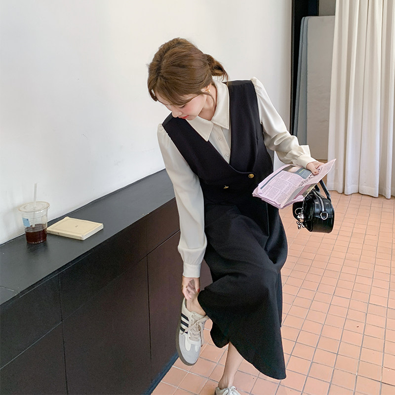 春装新款假两件连衣裙2C005-109-P130-K199,女装连衣裙,2C005