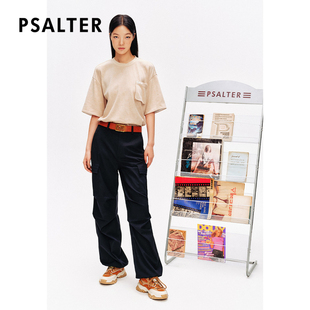 PSALTER诗篇简约圆领宽松落肩短袖 T恤针织衫 2024春款