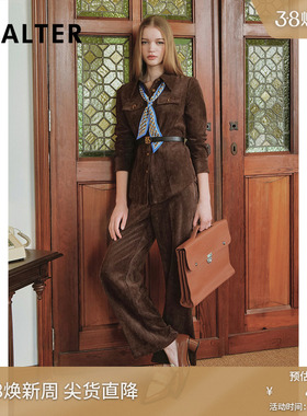 【美拉德】诗篇专选雪尼尔灯芯绒柔软舒适休闲直筒长裤2025春新款