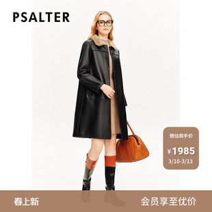 诗篇专选进口银兰水貂毛羊皮大衣皮衣冬