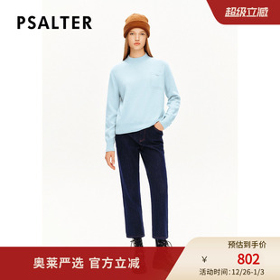 冬款 PSALTER诗篇半高圆领毛衣针织衫 100%阿拉善山羊绒