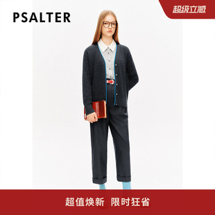 休闲裤 铅笔裤 PSALTER诗篇卷边九分小脚西装 秋 梭织羊毛