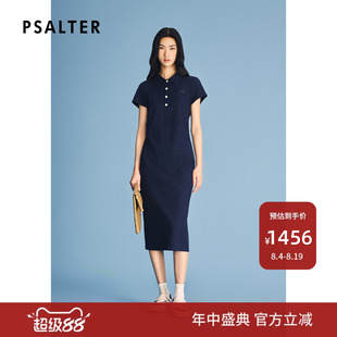 【一秒入夏】PSALTER诗篇通勤风Polo领长款连衣裙2026夏季新款