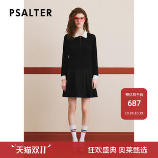 【断码】PSALTER诗篇小香风羊毛针织衫背心连衣裙两件套冬DP