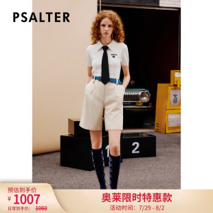 针织衫 polo衫 博主同款 夏 PSALTER诗篇简约学院风刺绣短袖