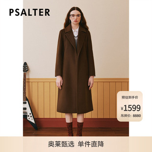 PSALTER诗篇骆驼绒羊毛双面呢大衣毛呢外套冬