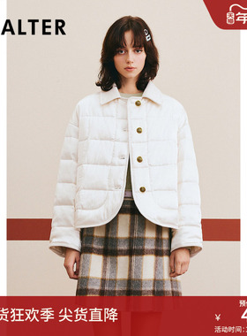 PSALTER诗篇宽松简约翻领外套鹅绒服羽绒服冬