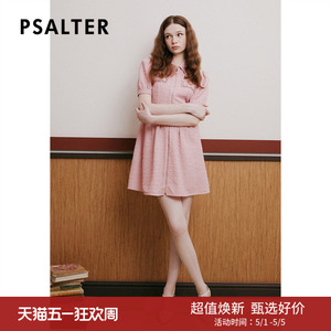 【春夏热卖】诗篇专选夏翻领泡泡袖甜美减龄学院风娃娃裙连衣裙