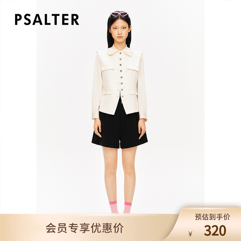 PSALTER诗篇简约百搭圆领肌理小香风无袖马甲夏款