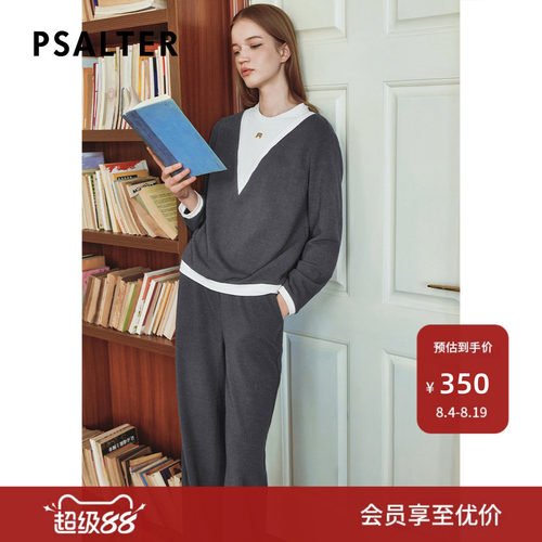 【春夏主推】PSALTER诗篇拼接假两件宽松落肩套头卫衣