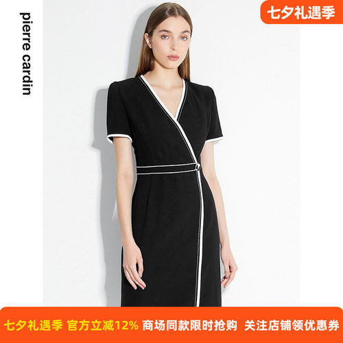 轻商务OL风短袖连衣裙
