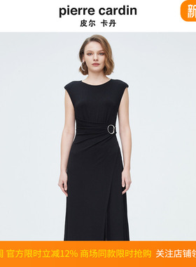 商场同款皮尔卡丹女装都市时尚赫本风修身连衣裙P4149D4036B0