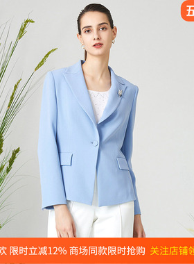 商场同款皮尔卡丹女装春季新款知性优雅淑女修身西服P3103U3046L1