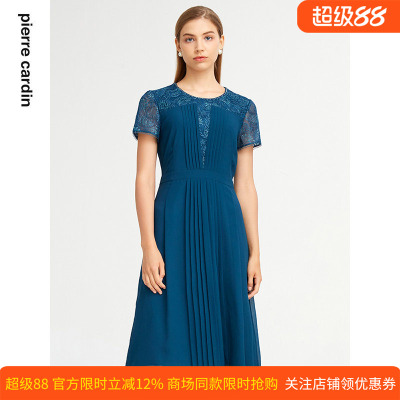 通勤淑女纯色修身连衣裙