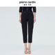 女显瘦铅笔裤 九分小脚裤 P4114T4006B0 黑色开叉薄款 皮尔卡丹女秋季