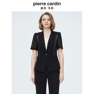 简约干练修身 商场同款 皮尔卡丹女装 新款 西服P4215L4002B0 短袖