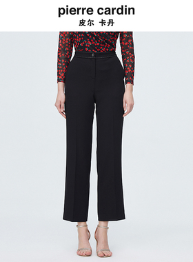 皮尔卡丹女装秋季新款高端气质直筒裤子职业场合西裤P4117T4007B0