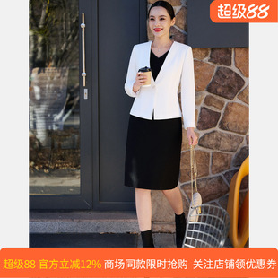 皮尔卡丹女26春黑色百搭无袖V领收腰通勤气质连衣裙P51104D4071B0