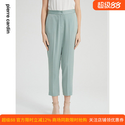 自然腰皮尔卡丹长裤西服裤