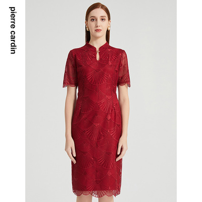 通勤淑女一步裙纯色连衣裙