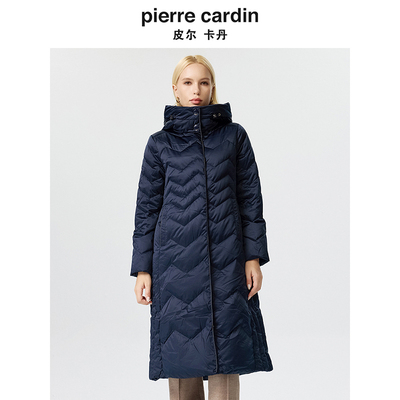 新款简约通勤优雅长款羽绒服