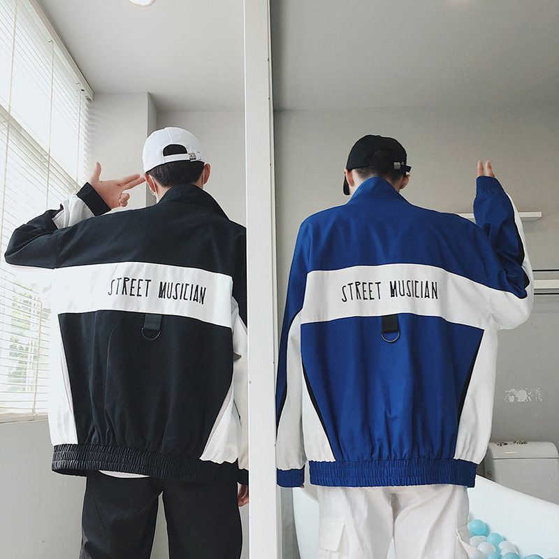 XZ216-JK88-P75一只秋款夹克~oversize校园风外套班服团服原A452,男装夹克,星座716