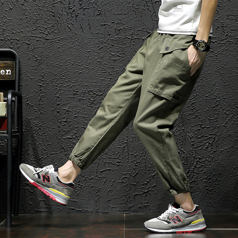 XZ216-K02-P55【M-5XL】日系工装裤小脚裤大码三色【原A452-1】，男装休闲裤，星座716