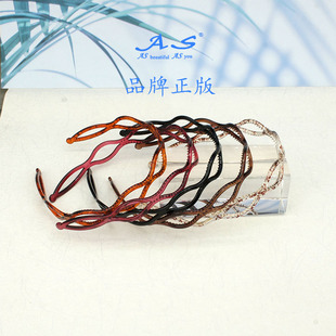 AS品牌正版 优质牛筋树脂耐摔不爱断发夹发卡发箍头箍刘海碎发