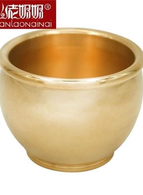 2026铜缸摆件纯铜水缸招财香炉聚宝盆鱼缸办公室仿古工艺品烟灰缸