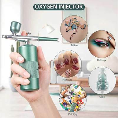 Portable Mini Airbrush Set Facial Water Oxygen Injector Mach