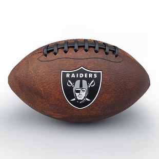 美式橄榄球3号6号儿童仿真皮突击者比赛训练复古NFL腰旗达阵订制