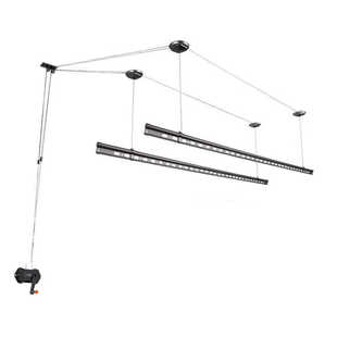 手摇晾衣架升降阳台晾衣杆晒衣架凉衣架钣金烤漆衣服架晒被包安装